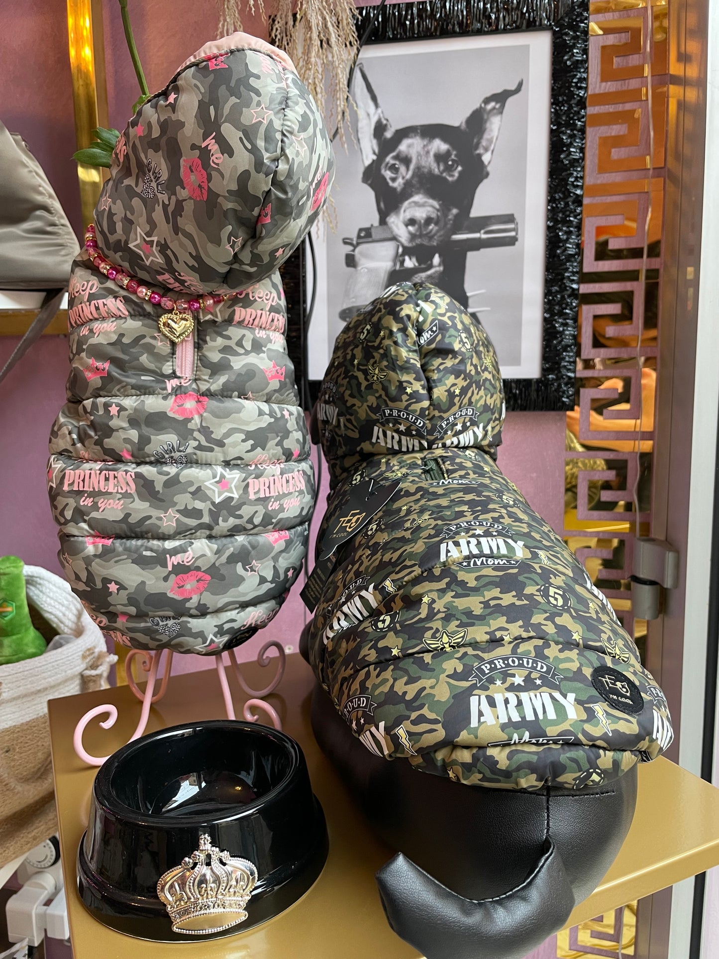 Piumino Army Mom